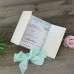 Gate Fold Invitation Card with Lace Decoration Wedding Card with Ribbon Bow